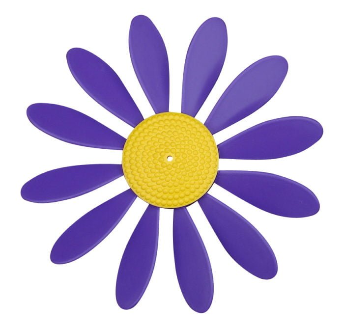 Spinning Happy Daisy Purple Yellow