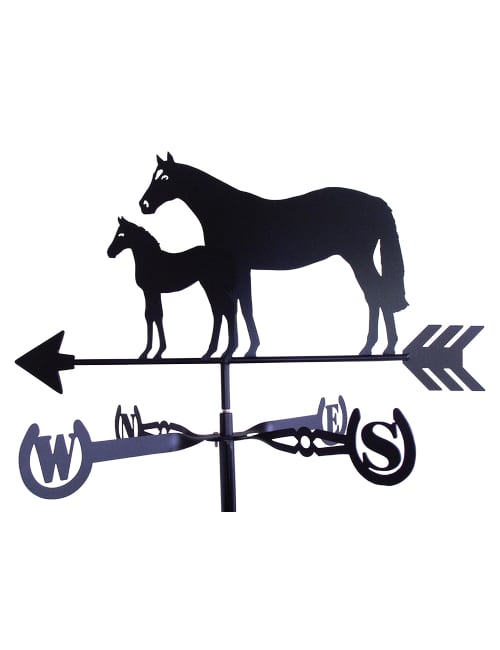 Thoroughbred Right 1 - Thoroughbred Mare & Foal Weathervane