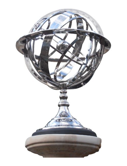 armillary globe 500x650 - Armillary Globe Nickel Plated.