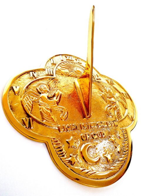 Celestial Polished Brass Sundial
