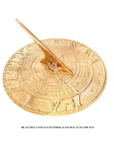 Be true Polished Sun Dial 1 225x300 - "Be True" Polished Sun Dial