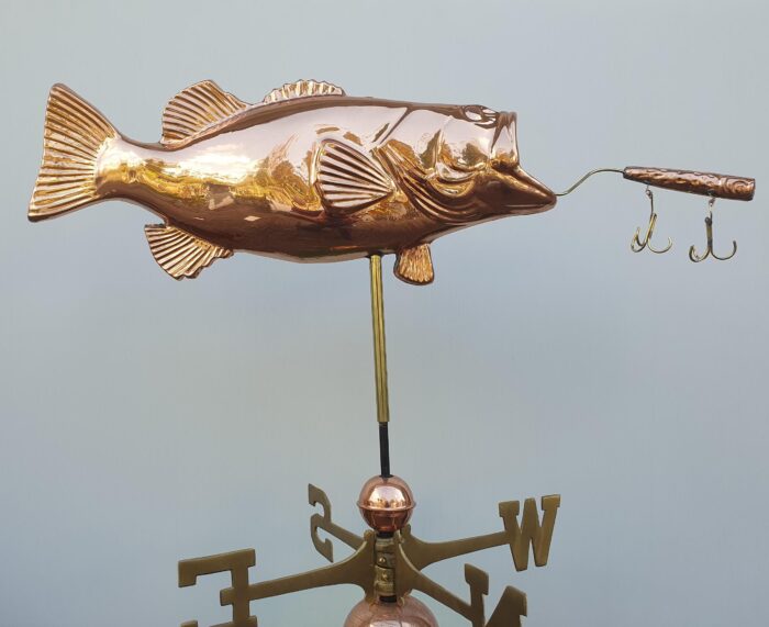 Bass and Lure Weathervane